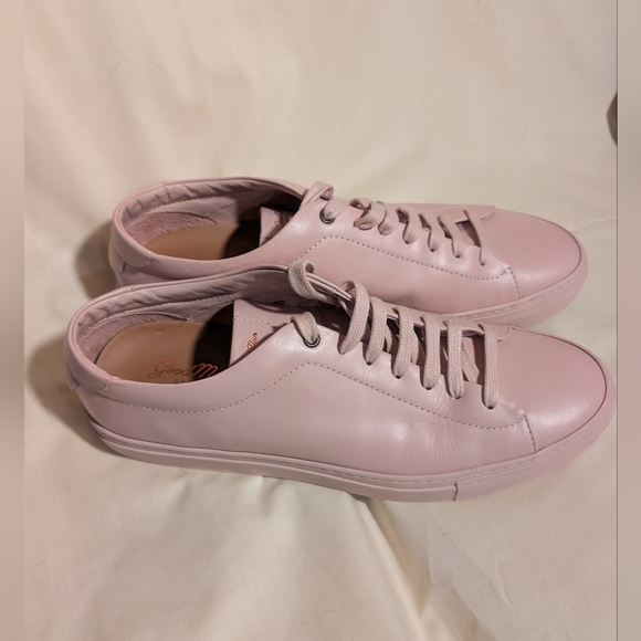 GOOD MAN BRAND Pink Italian Leather Sneakers Men's 12 - Picture 3 of 8